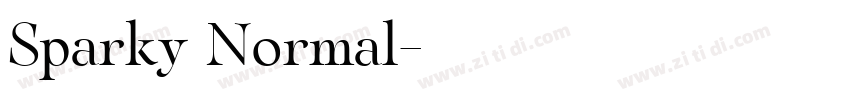 Sparky Normal字体转换 Sparky Normal字体转换